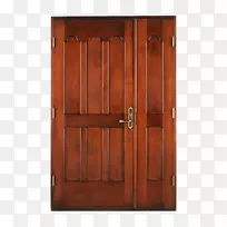 橱柜门木污渍衣柜硬木橙门关闭