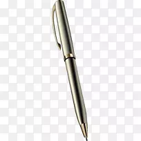 圆珠笔钢笔金属-这支笔是用手绘金属装饰的。