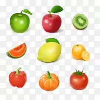 水果素描蔬菜食品游戏-水果和蔬菜PNG图标