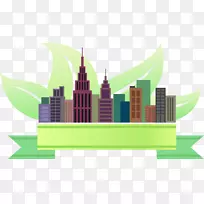 绿色生态图标-绿色城市