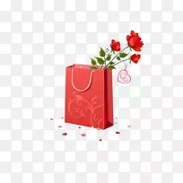 结婚请柬结婚纪念日祝你幸福玫瑰礼品盒