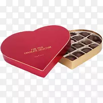情人节食物心形巧克力盒
