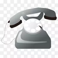 电话线市集移动电话-灰色电话机材料