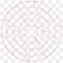 圆面积角手涂红环