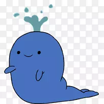 蓝鲸动画剪辑艺术-卡通鲸PNG