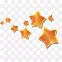 星-黄色五角星装饰图案