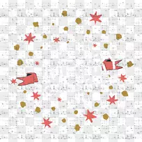 圣诞贺卡：大卫之星，伯利恒之星-大卫边境圣诞卡之星