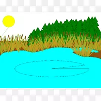 锦鲤鱼塘剪贴画