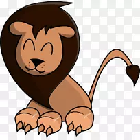 狮子动画剪贴画-小袋鼠卡通