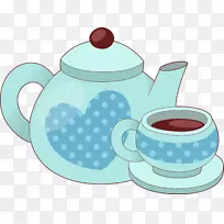 茶壶咖啡杯茶具卡通茶
