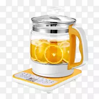 茶壶，橙汁，水果茶