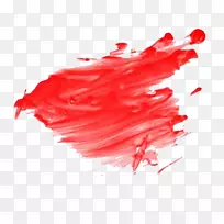 红色颜料-红色油漆喷溅