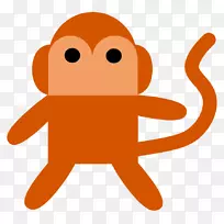 猿猴剪贴画.猴子艺术