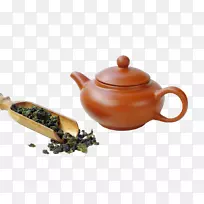 茶壶宜兴乌龙花茶茶壶加茶