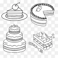 生日蛋糕牛奶冰淇淋蛋糕巧克力蛋糕芝士蛋糕-四大蛋糕