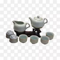绿茶白茶菜茶壶茶具