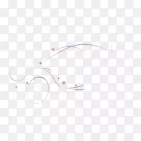 眼线艺术鼻子素描紫色线条
