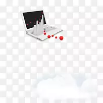 网络设计桌面电脑营销网络-白色现代计算机模型