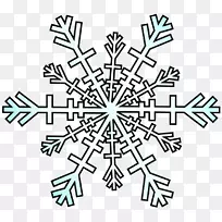 免费内容冬季剪贴画-动画雪花剪贴画