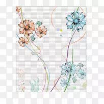 花卉设计主题线图案