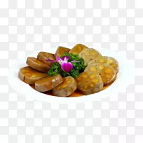 菜素食豆腐莲藕莲花豆腐