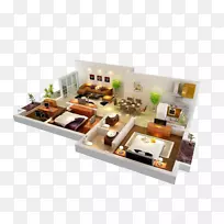 展示房屋油漆工和室内设计服务三维计算机图形三维模型三维建筑模型