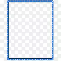 下载图片框-蓝色简单线条边框纹理