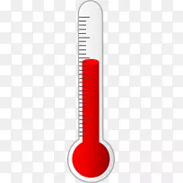 温度计自由含量温度剪辑艺术温度计剪贴件