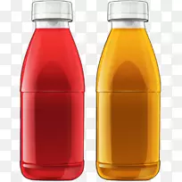 玻璃瓶黄色装满液体