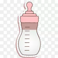 婴儿奶瓶贴纸-红瓶贴纸