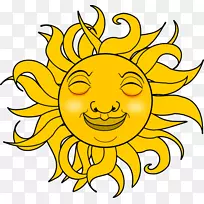 微笑卡通动画剪贴画-阿根廷太阳纹身