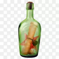瓶子玻璃剪辑艺术漂流瓶图片