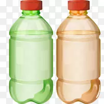 饮用水瓶装水插图.手绘塑料瓶