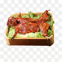 阿萨多食用肉-烤整只兔子图片