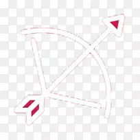 角字体-白色弓