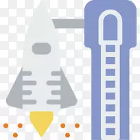 电脑图标下载剪贴画-火箭即将发射