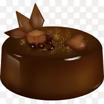 巧克力松露巧克力蛋糕水果蛋糕包装袋手绘巧克力水果蛋糕