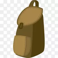 棕色背包-简单的棕色背包