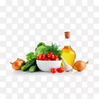 地中海菜橄榄油蔬菜水果和蔬菜