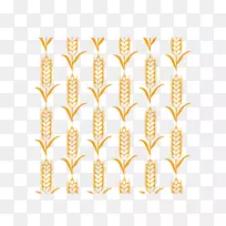 小麦剪贴画.画小麦