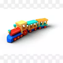 玩具火车、火车和火车。