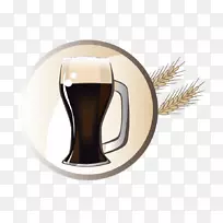 啤酒粗壮的施华兹比尔青岛啤酒厂-咖啡小麦