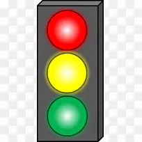 交通灯夹艺术.绿色信号灯