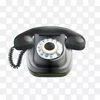 电话、移动电话、计算机图标、家庭和商务电话-老式拨号电话