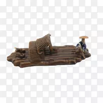 木雕艺术船