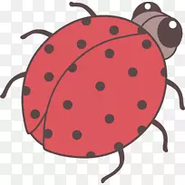 甲虫画片艺术-可爱瓢虫剪贴画
