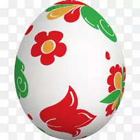 复活节彩蛋插图-手绘白色彩蛋
