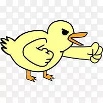 一群小鸭子宝宝小鸭夹艺术-卡通鸭子形象
