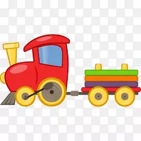 玩具火车和火车组牵引机车剪贴画玩具火车剪贴画