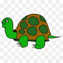 海龟剪贴画-卡通海龟形象
